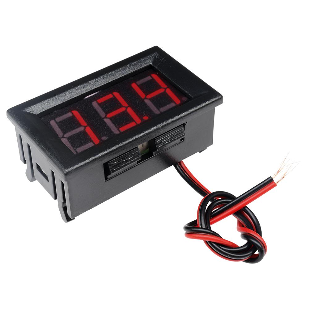 Dijital DC Voltaj Ampermetre Göstergesi 4.5-30V - Kasalı