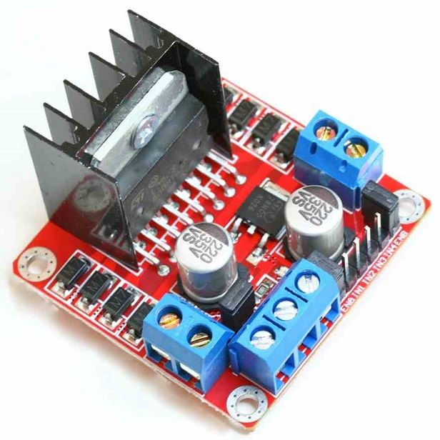 L298N Voltaj Regulatörlü Çift Motor Sürücü Kartı Devresi