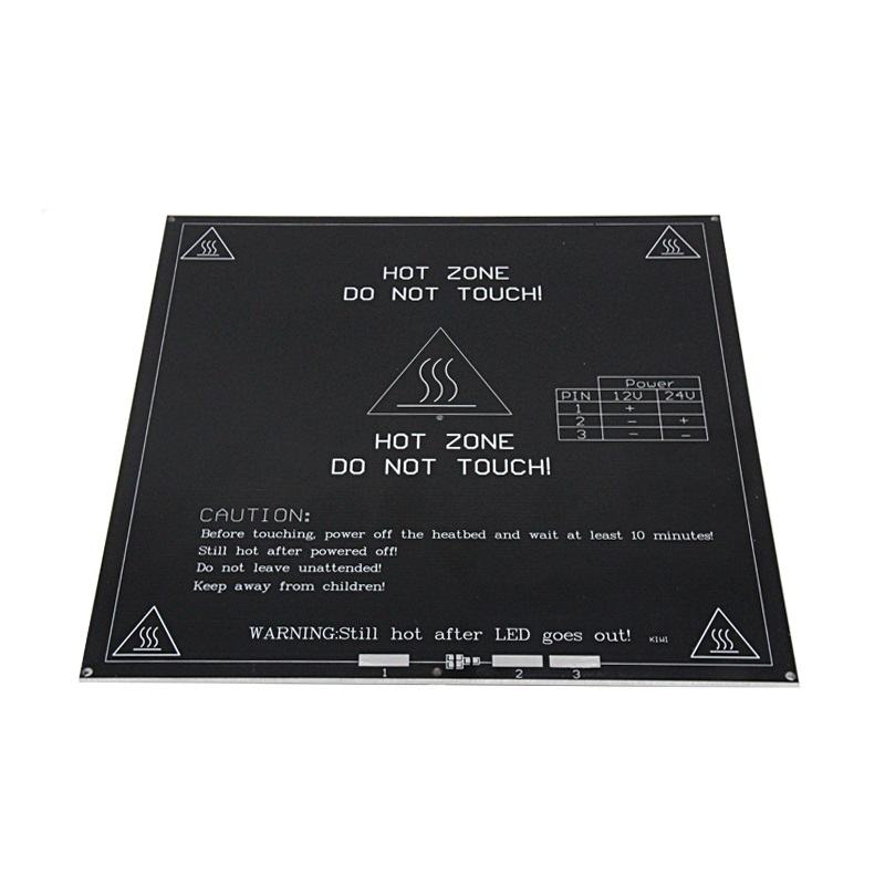 MK3 Alüminyum Siyah Isıtıcı Tabla 12V-24V Duel Power