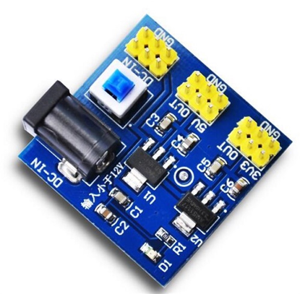 12 V Giriş 3.3 V, 5 V Çoklu Çıkışlı Regülatör Kartı