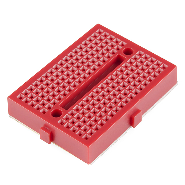 Kırmızı Mini Breadboard-170-Yapışkanlı