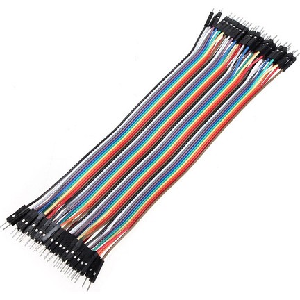 20cm Dupont Jumper Kablo (Erkek-Erkek) 40 adet